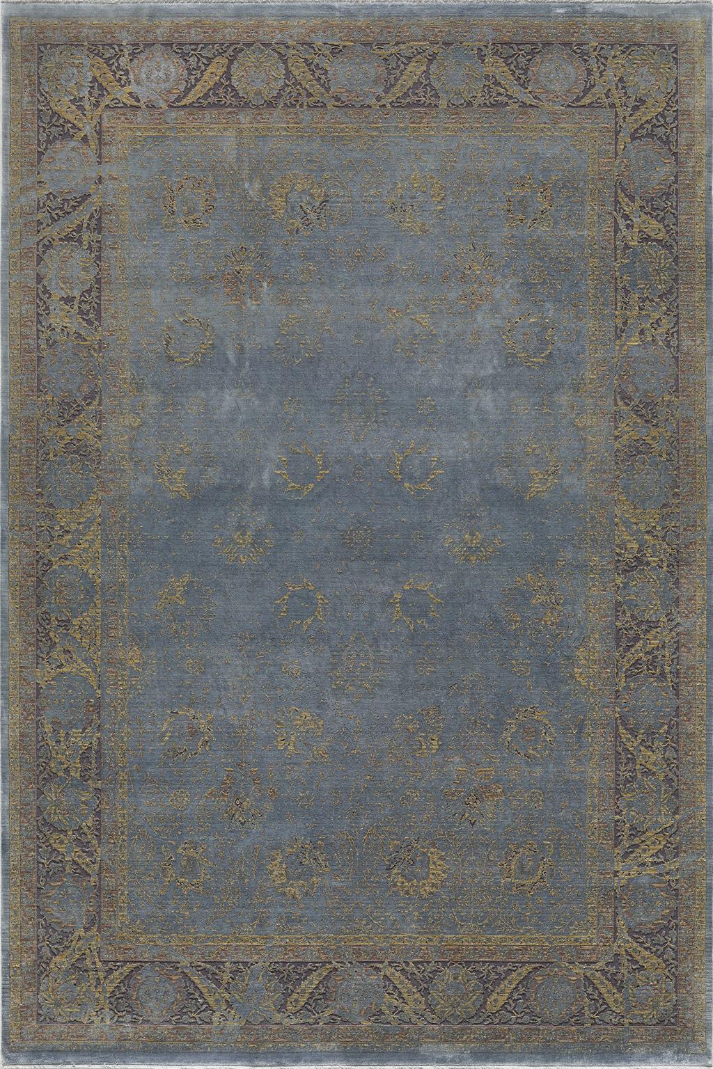 Gordion - Gris Kendinden Saçaklı Modern Halı