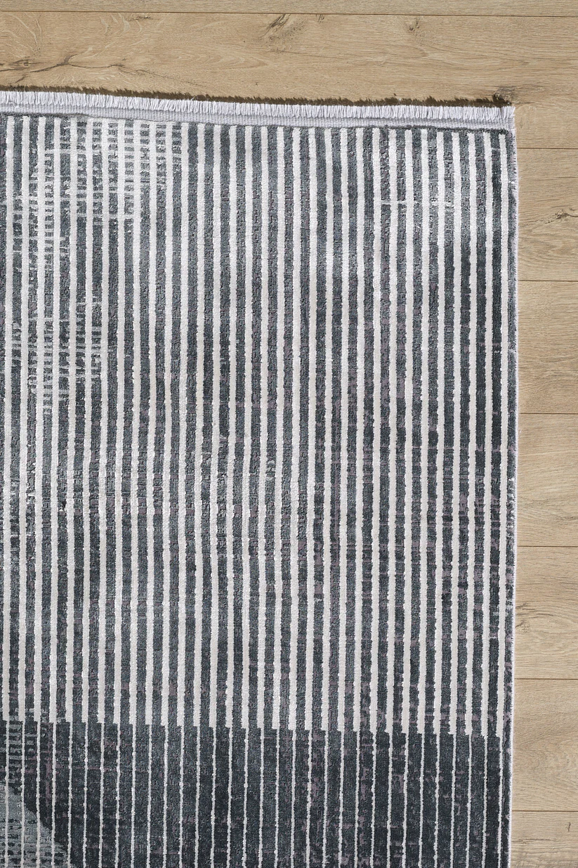 Graphite Grid Contemporary Halı - M511A - Görsel 2