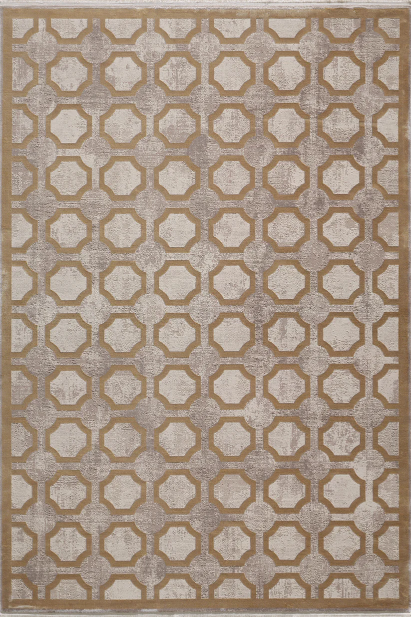 Geometric Down Mid Century Modern Halı - M534B
