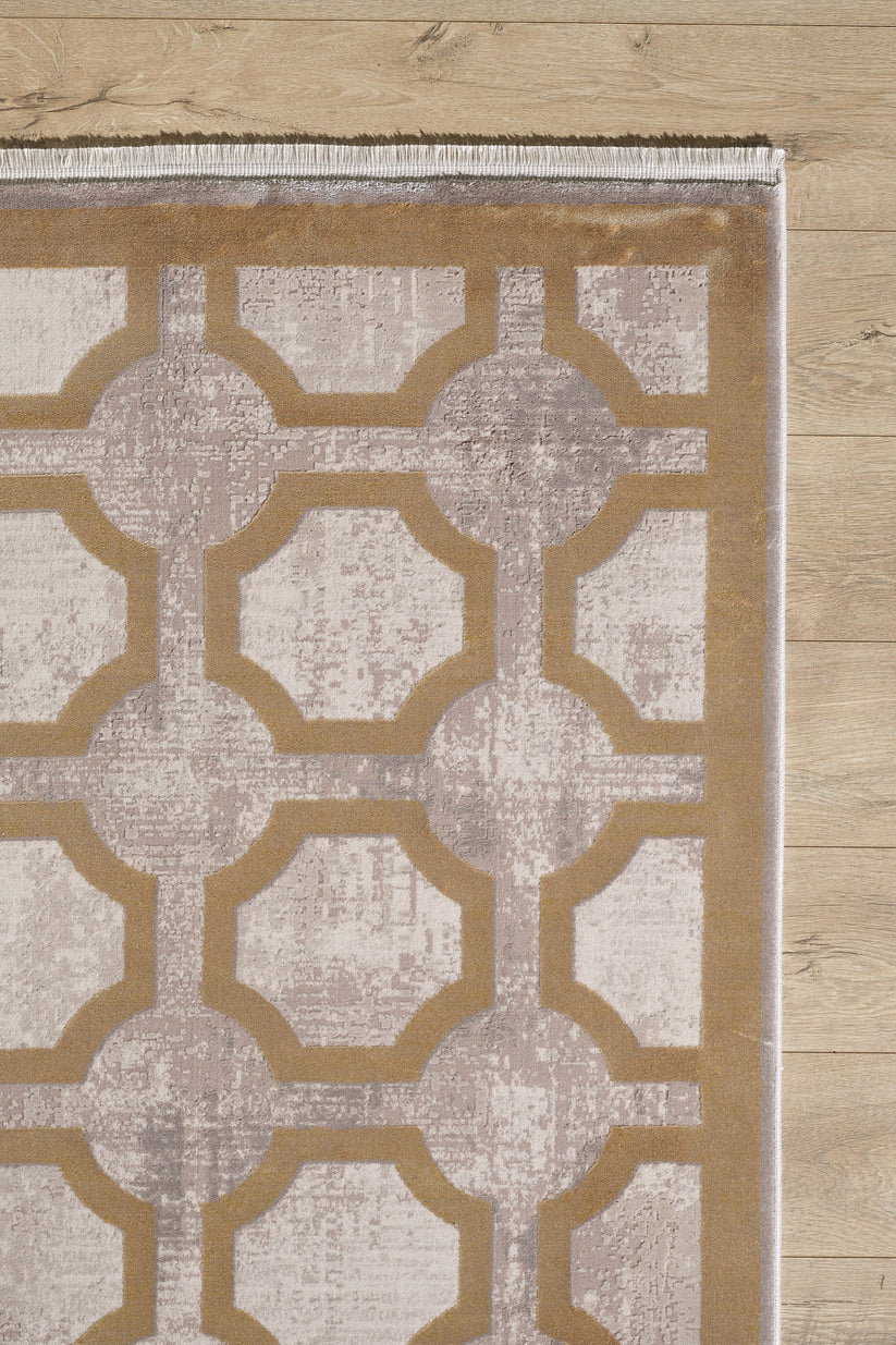 Geometric Down Mid Century Modern Halı - M534B - Görsel 2