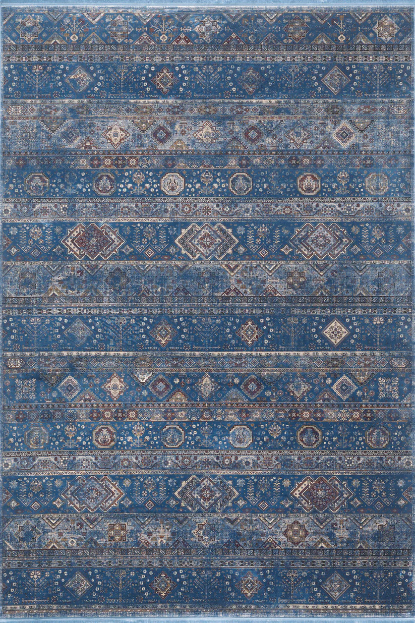 Bohemian Tracery Halı - Mavi - 2221B