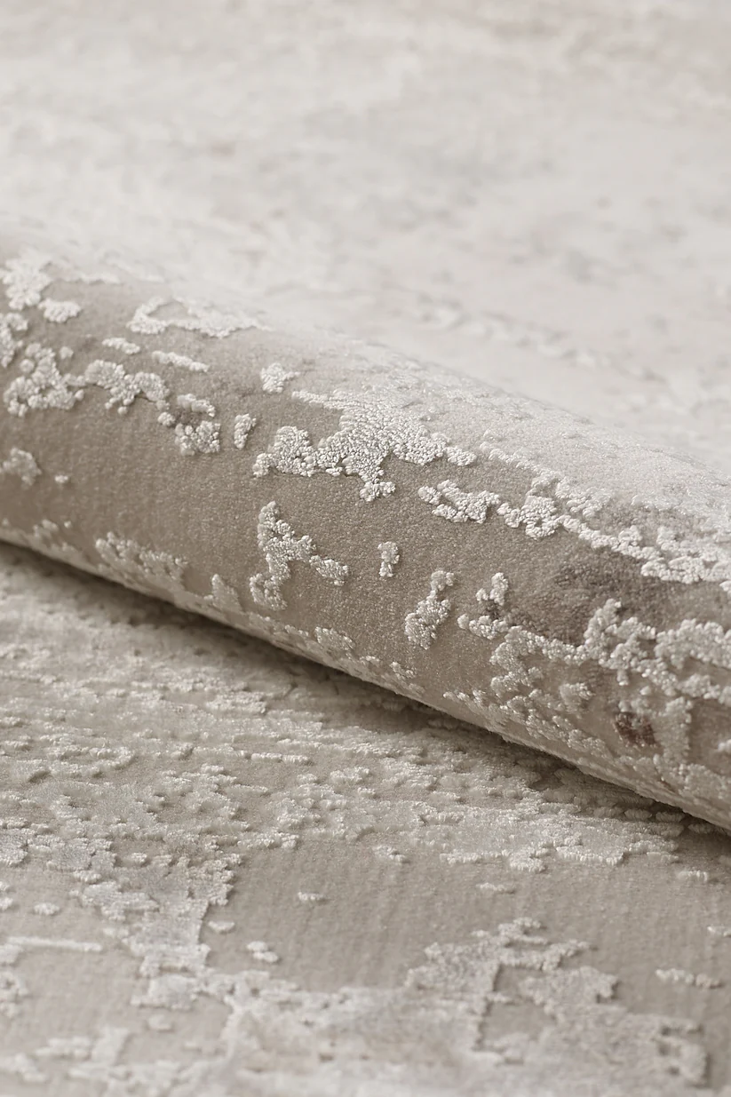 Subtle Beige Echoes Soyut Desenli Halı - NV004 - Görsel 3