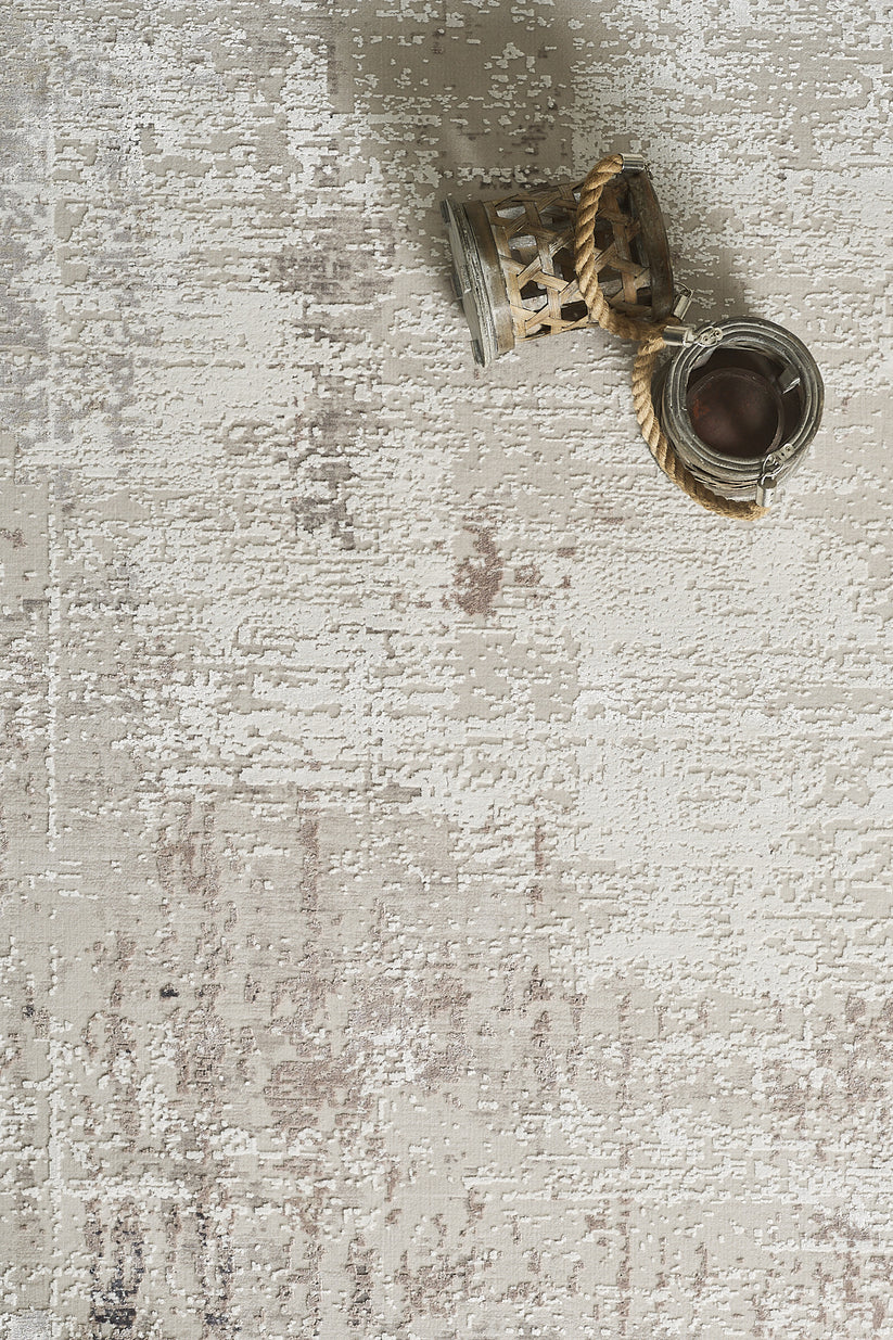 Subtle Beige Echoes Soyut Desenli Halı - NV004 - Görsel 2