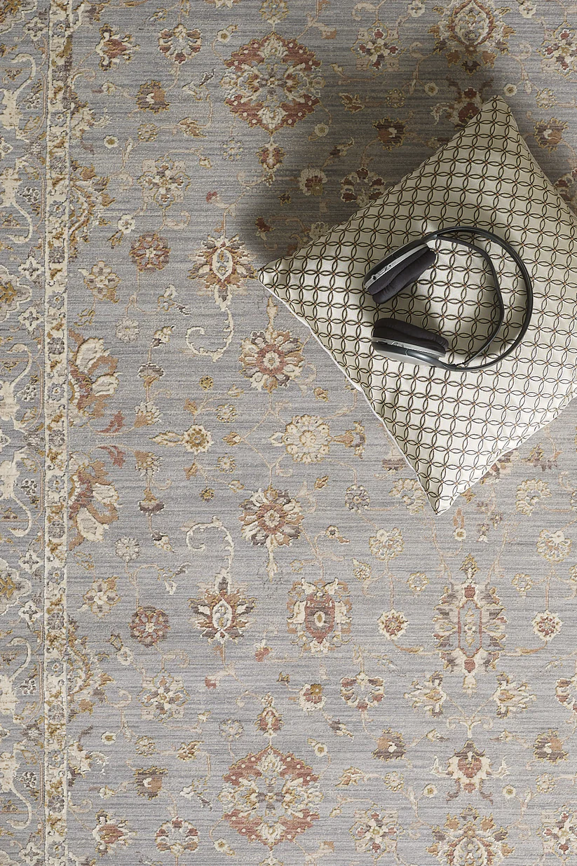 Timeless Petals Uşak Halısı - Gümüş - M621O - Görsel 2