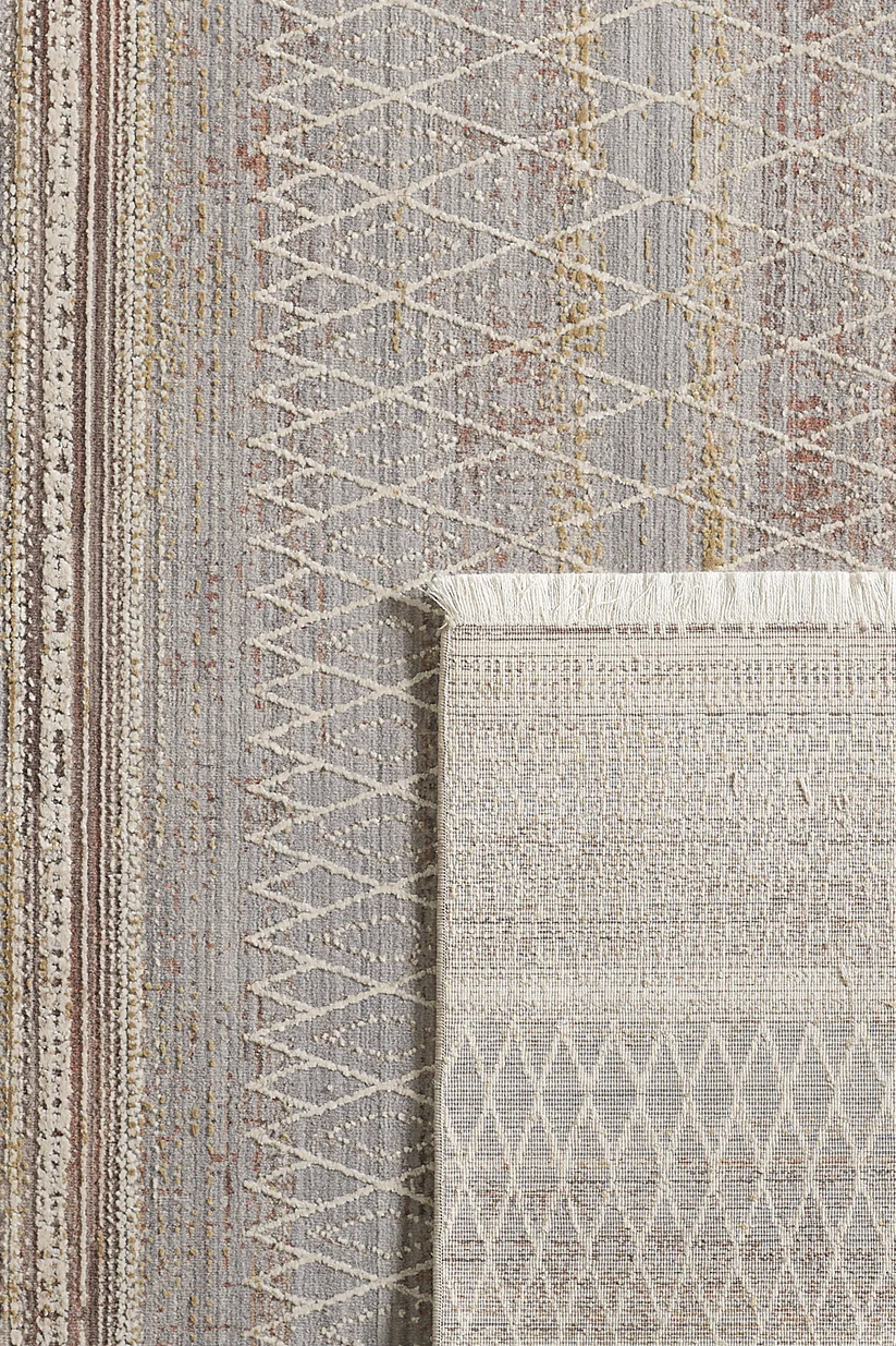 Sunkissed Boho Trellis Halı - M627M - Görsel 4