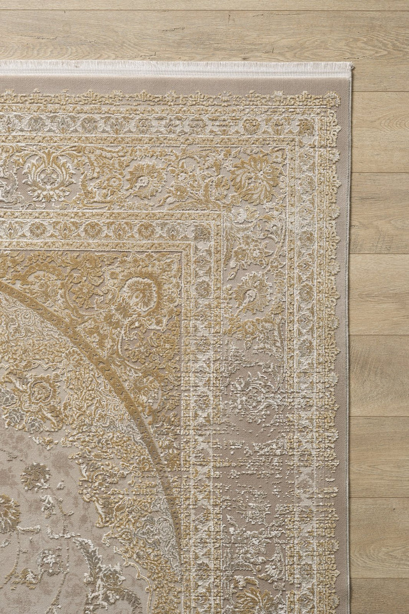 Reimagined Heritage Modernised Halı - Altın Rengi - M642F - Görsel 2