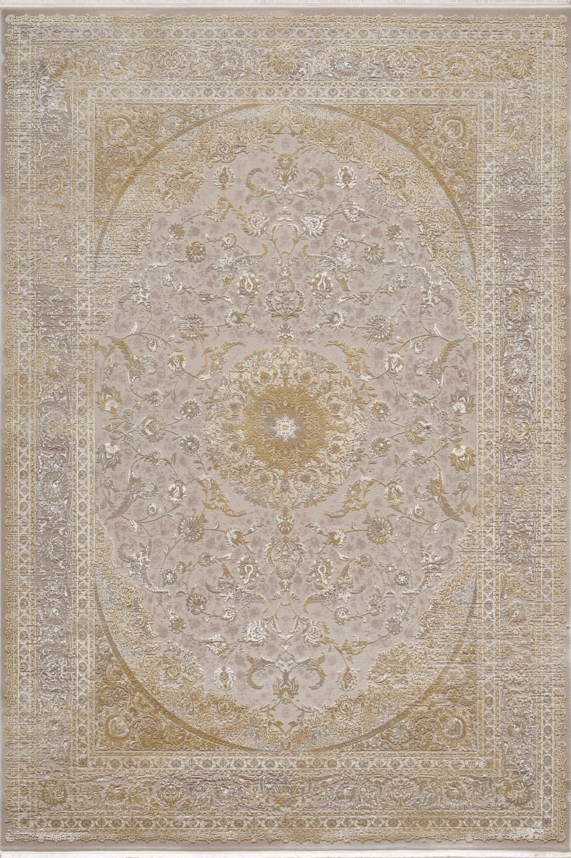 Reimagined Heritage Modernised Halı - Altın Rengi - M642F