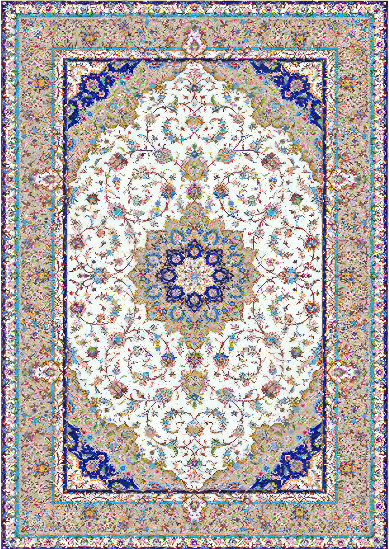 Şark Tebriz - 170 Tarak Dokuma İpek 013