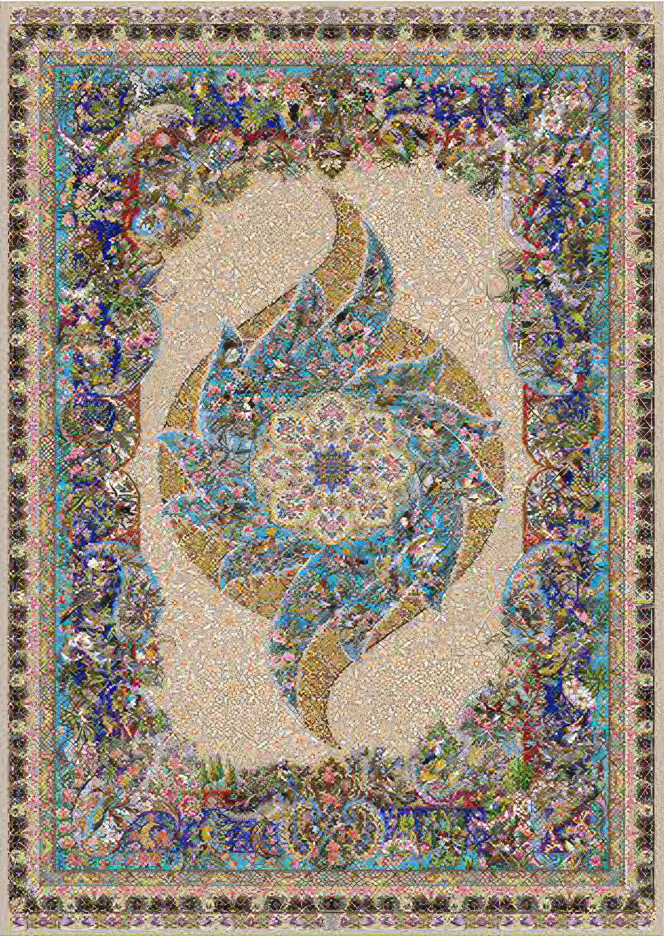 Şark Tebriz - 170 Tarak Dokuma İpek 015